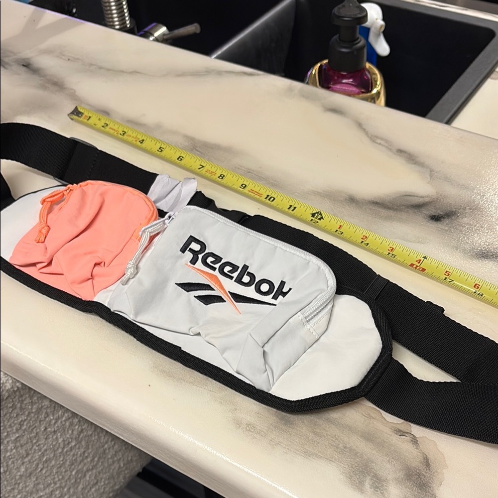 Reebok Waist Bag with Pink and Black Accents